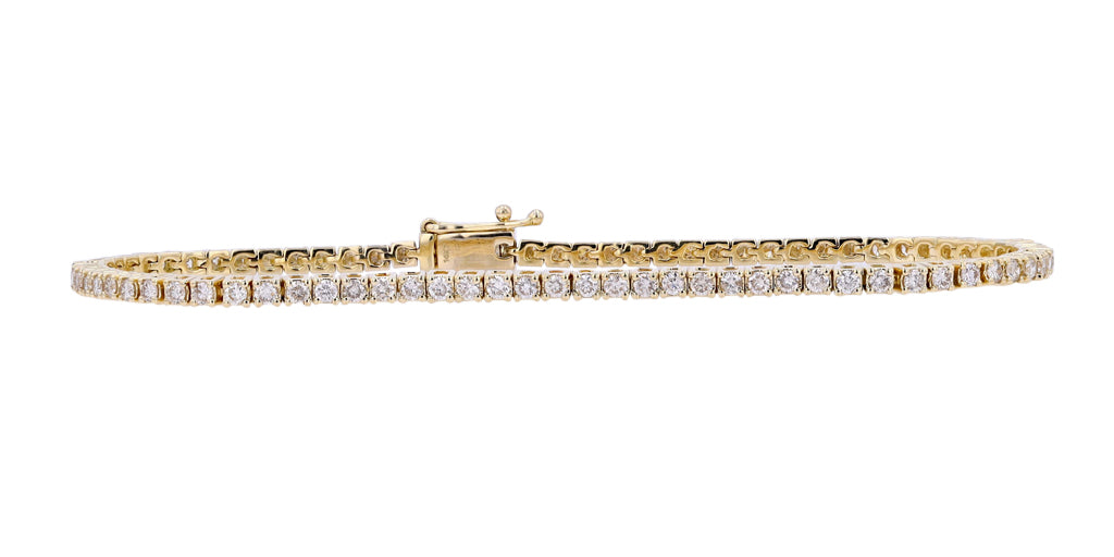14K Yellow Gold 1.85 CTW Diamond Bracelet