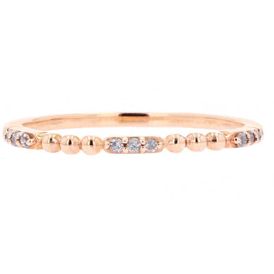 0.05 CTW Stackable Diamond Band in 10k Gold