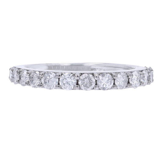 1 CTW Diamond Wedding Band in 10K White Gold