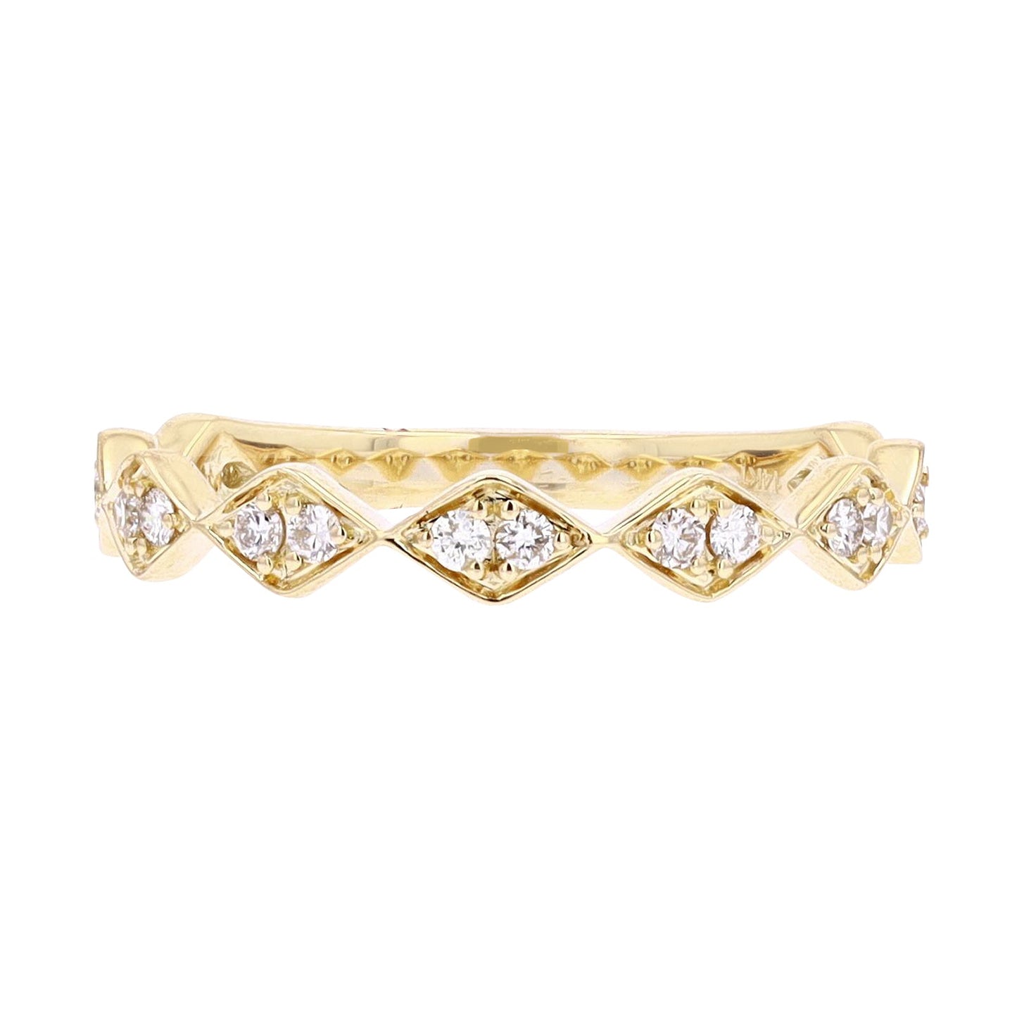 0.22 CTW Stackable Diamond Band in 14k Gold