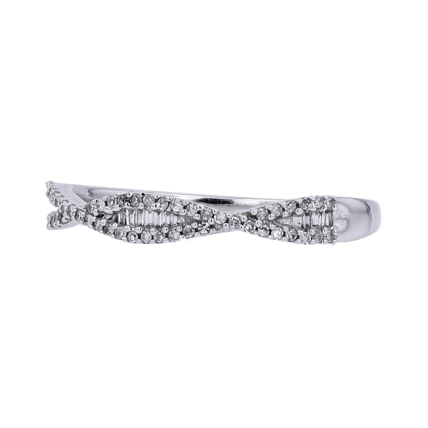 1/7 CTW Diamond Crossover Band in 14k Gold