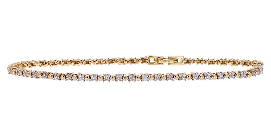 14K Yellow Gold 0.75 CTW Diamond Bracelet