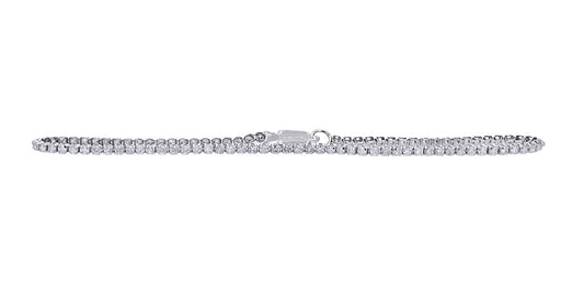 14K White Gold 2.50 CTW Diamond Bracelet