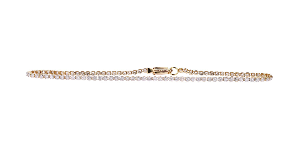 14K White Gold 2.50 CTW Diamond Bracelet