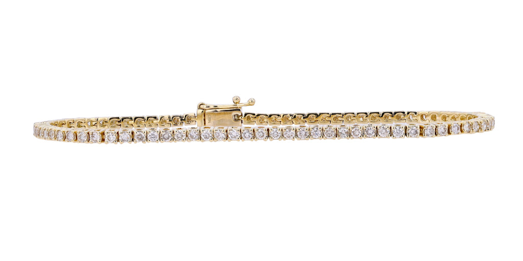 14K Yellow Gold 1.85 CTW Diamond Bracelet