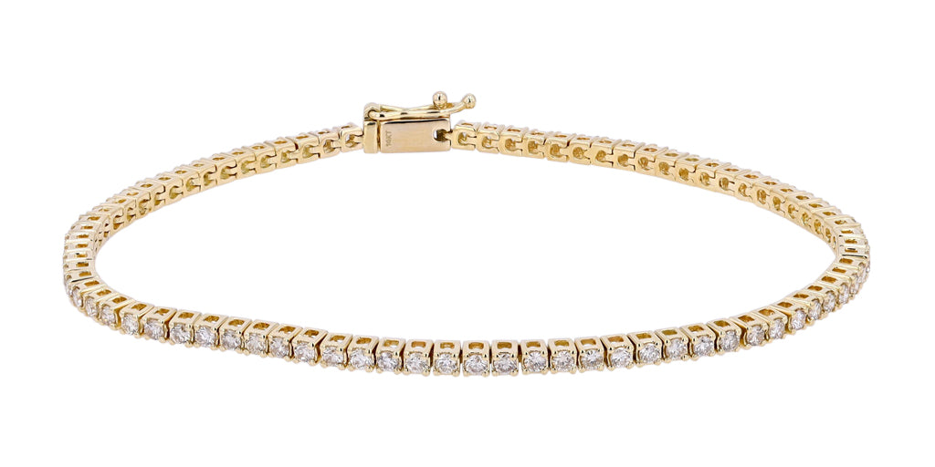 14K Yellow Gold 1.85 CTW Diamond Bracelet