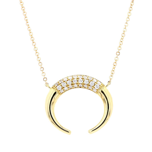 10K Yellow Gold 0.25 CTW Diamond necklace