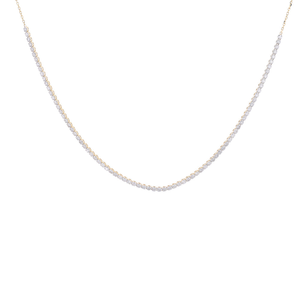 14K Yellow Gold 1.00 CTW Diamond Necklace 16"