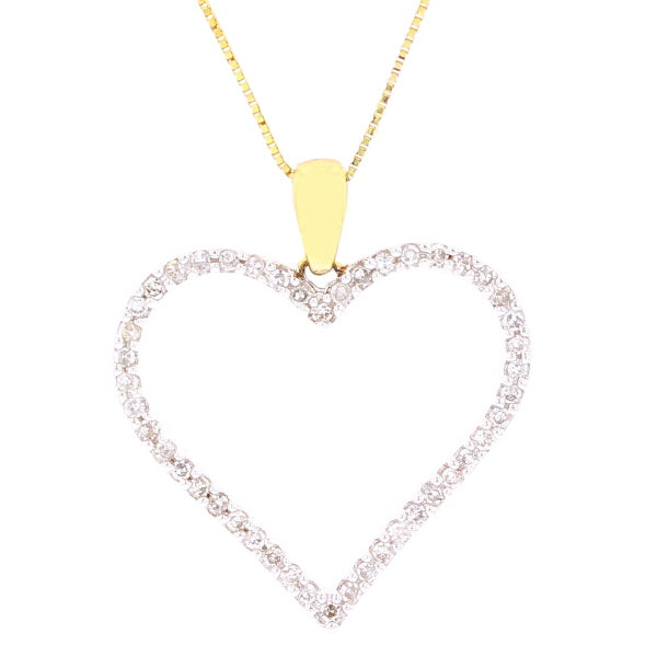 0.34 CTW Diamond Heart Pendant in 14K Gold