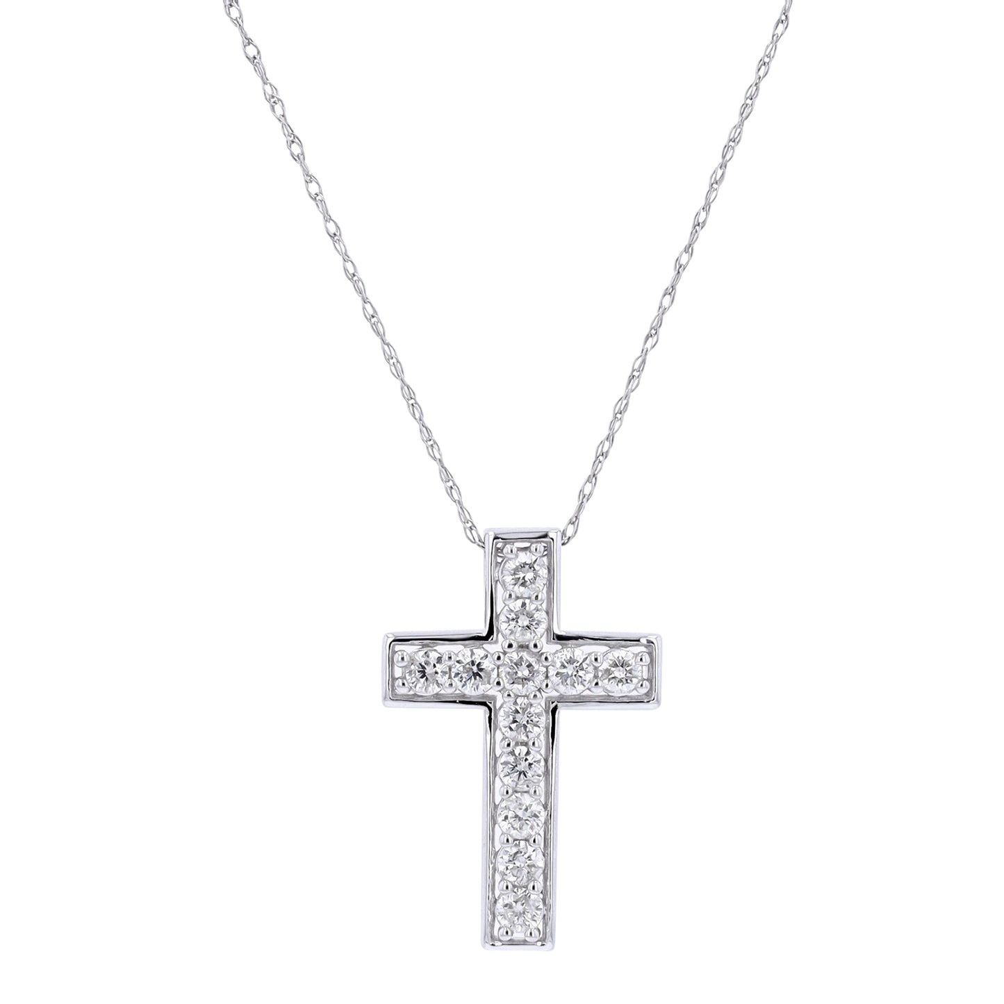 0.50 CTW Diamond Cross Pendants