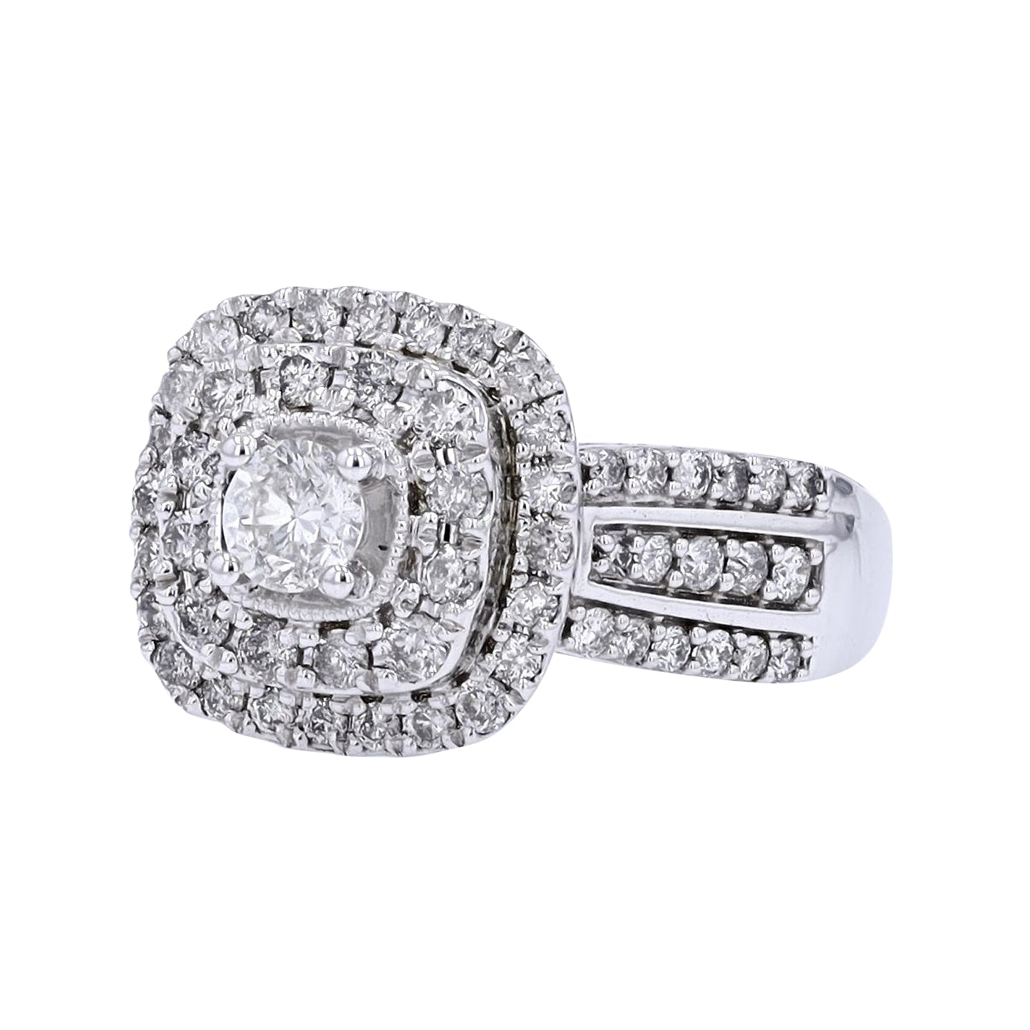 1.25 CTW Diamond Cluster Ring in 10k Gold