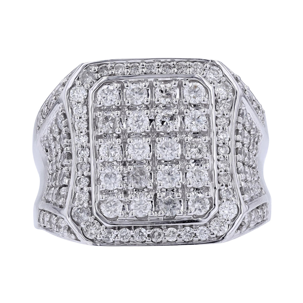 10K WG 2 CTW Diamond Gents Ring