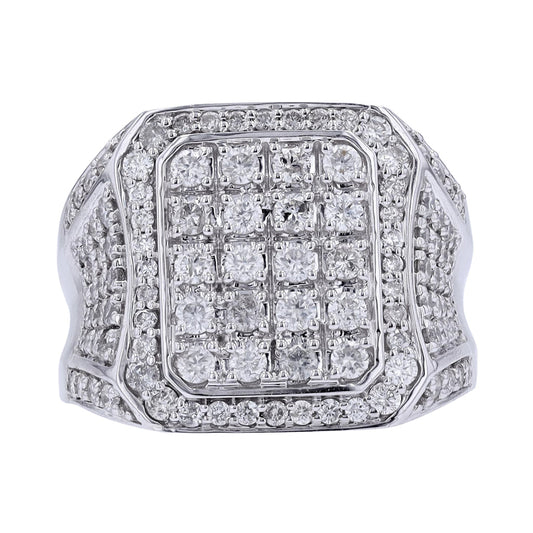 10K WG 2 CTW Diamond Gents Ring