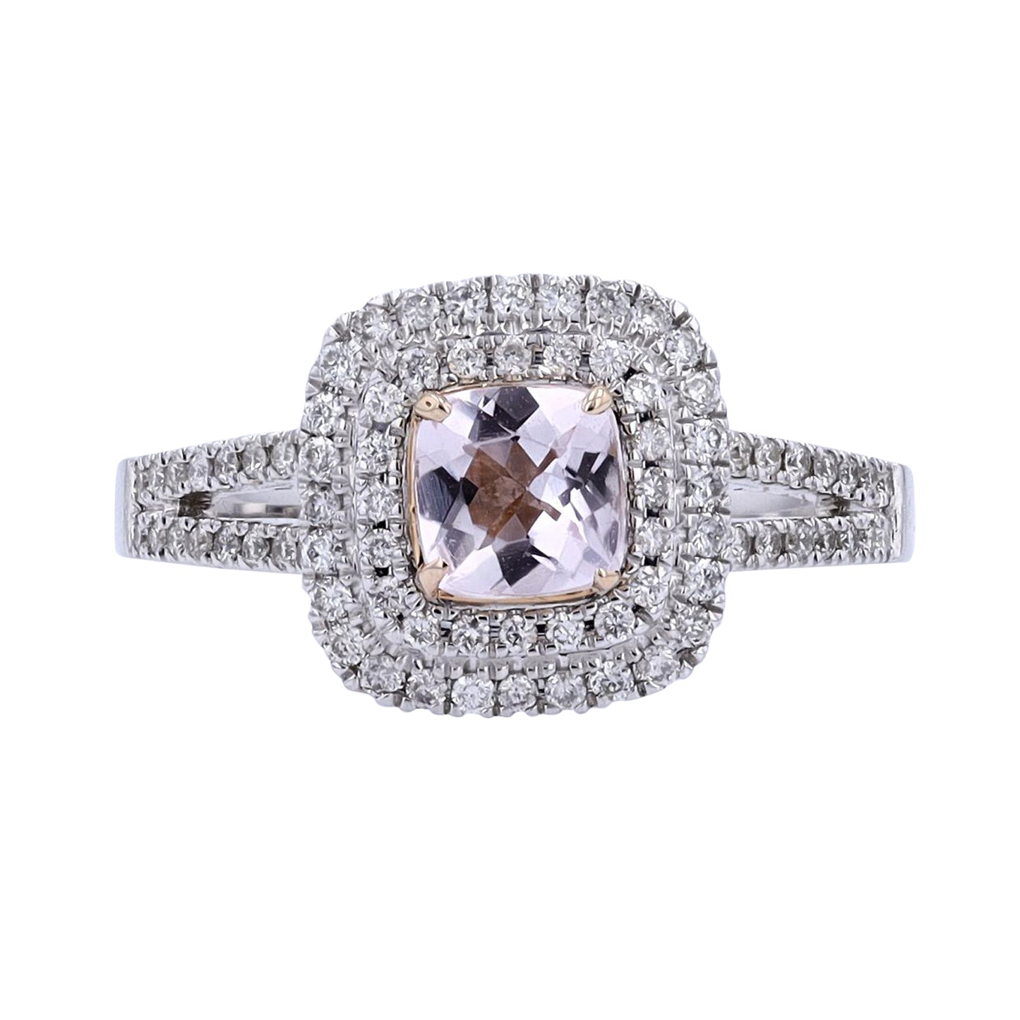 Vera Wang Morganite Diamond Fashion Ring 0.35 CTW in Diamond in 14K Gold