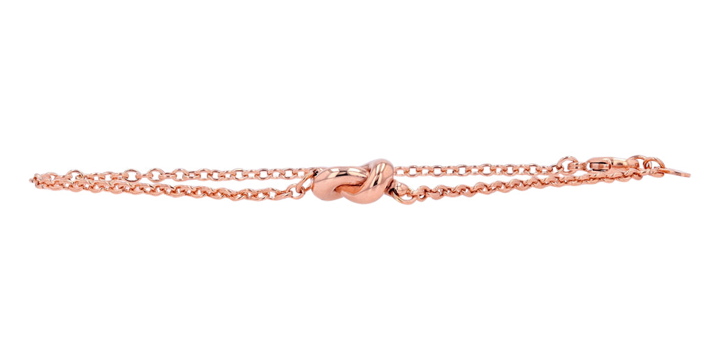 14K RG Love Knot Bracelet