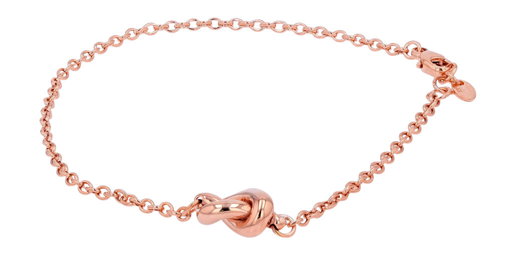 14K RG Love Knot Bracelet